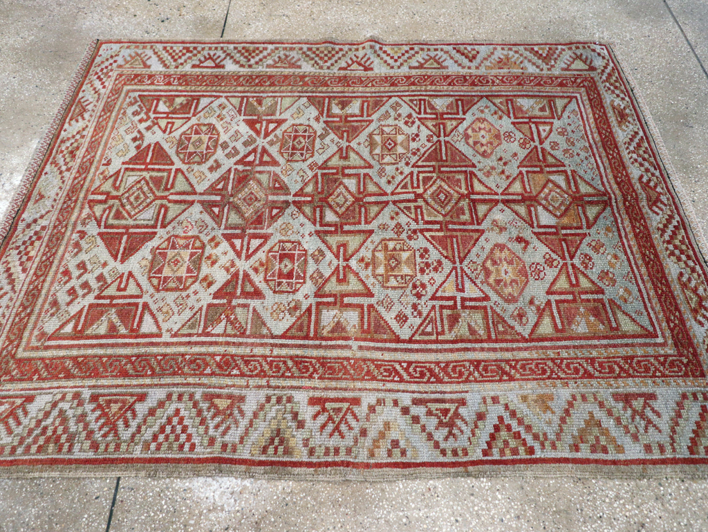 Antique Persian Kurdish Rug, No.23150 - Staging