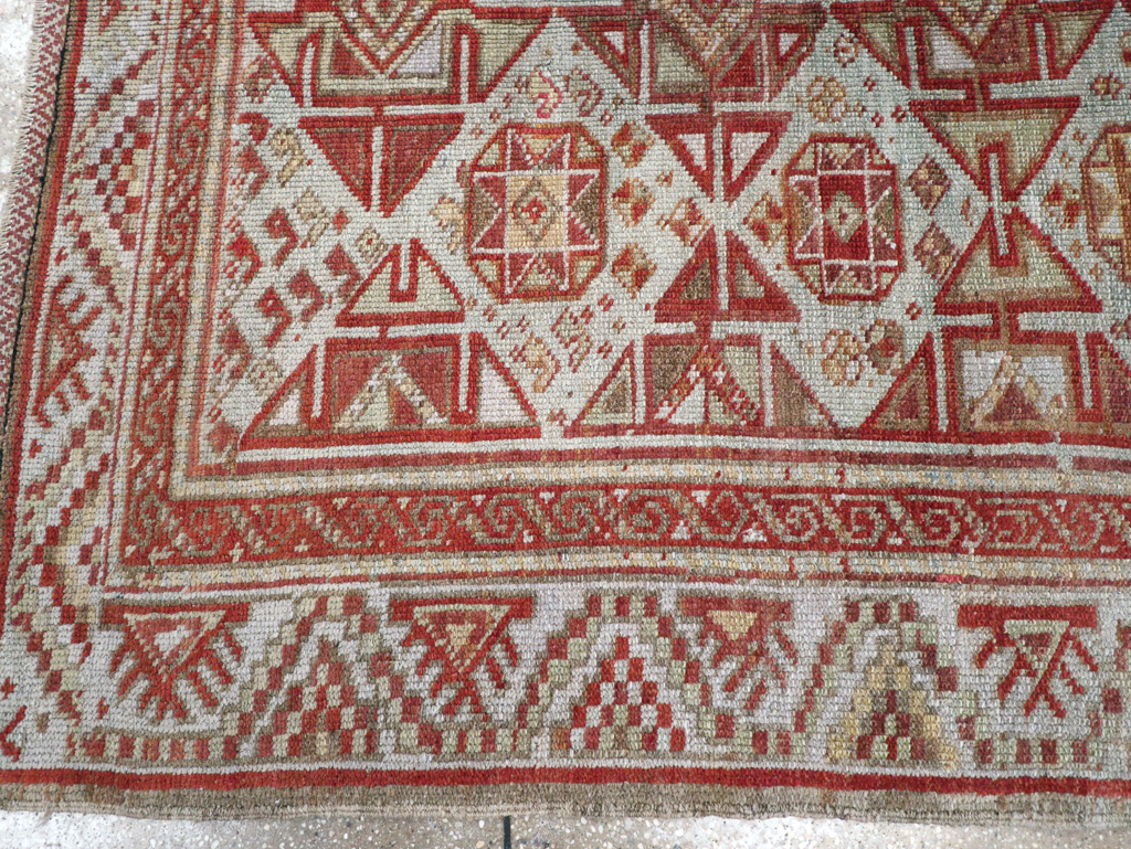 Antique Persian Kurdish Rug, No.23150 - Staging