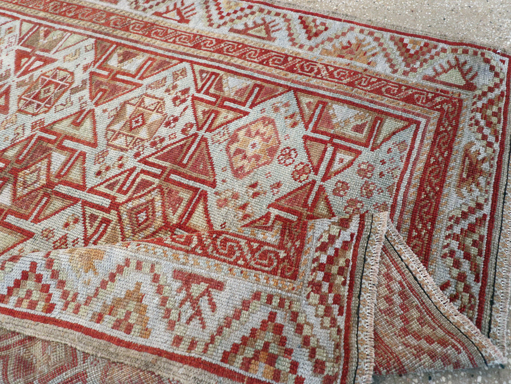 Antique Persian Kurdish Rug, No.23150 - Staging