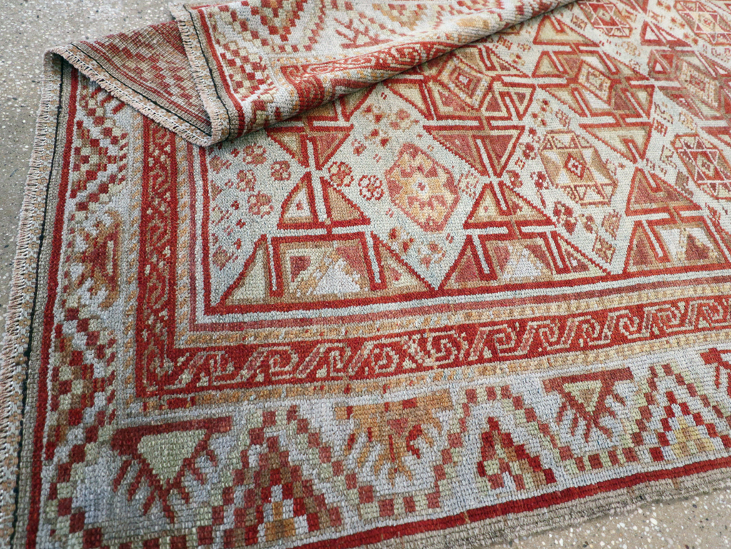 Antique Persian Kurdish Rug, No.23150 - Staging