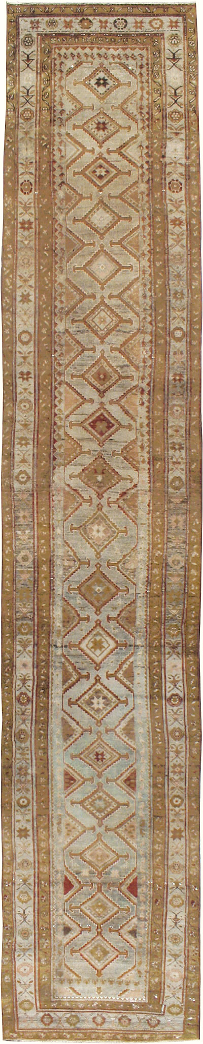 Antique Persian Kurdish Runner, No.23167 - Staging