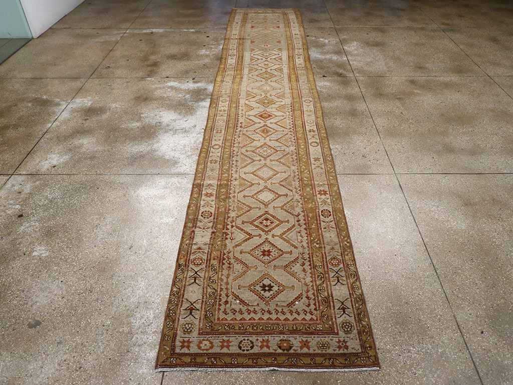 Antique Persian Kurdish Runner, No.23167 - Staging