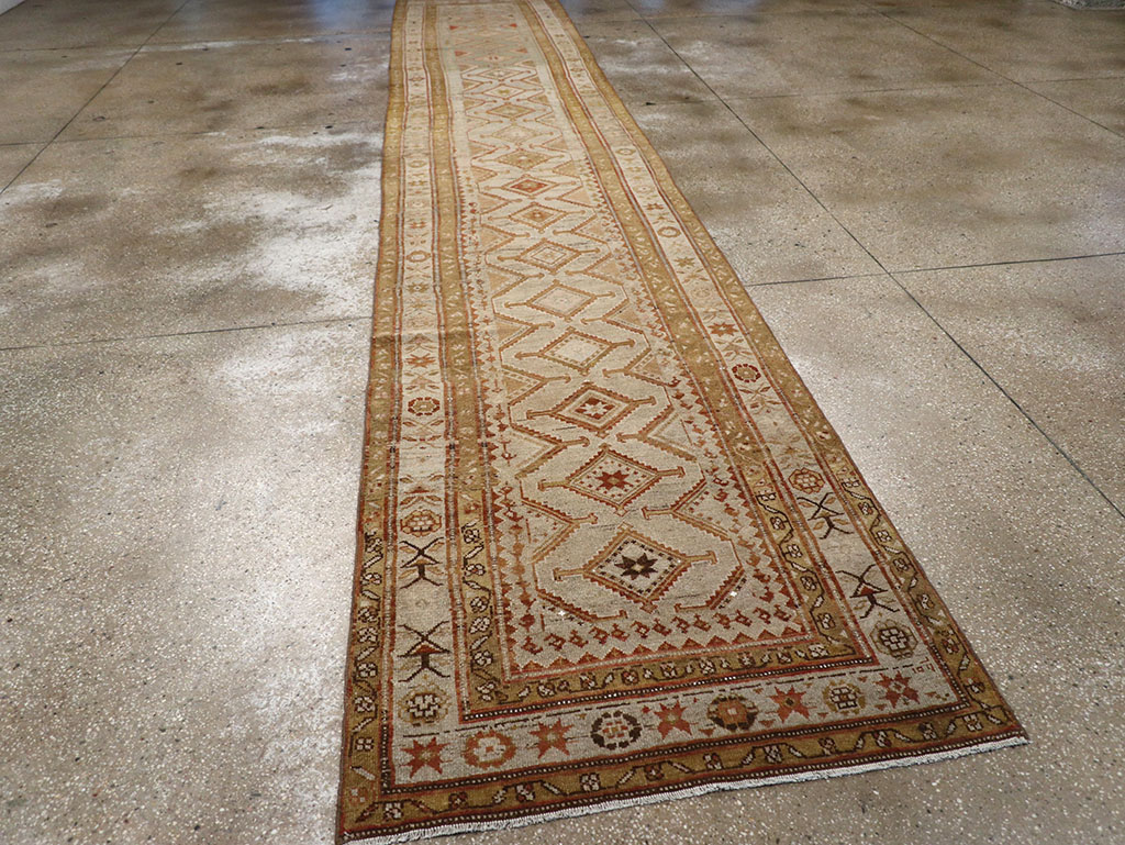 Antique Persian Kurdish Runner, No.23167 - Staging