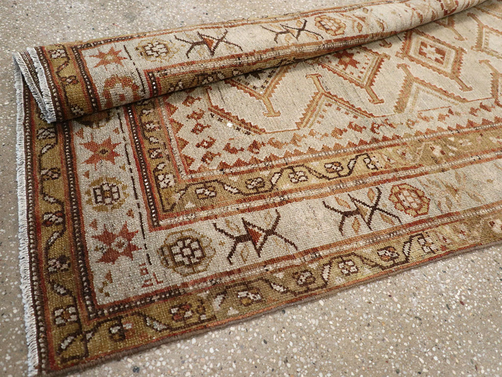 Antique Persian Kurdish Runner, No.23167 - Staging