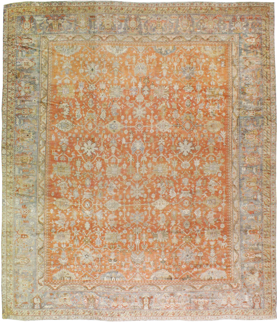Antique Turkish Ghiordes Carpet, No.23192 - Staging