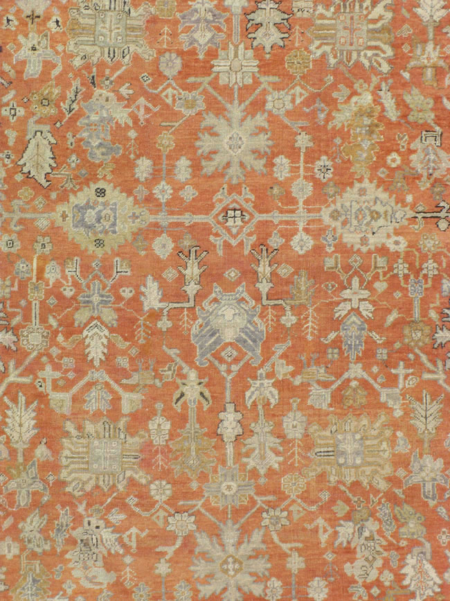 Antique Turkish Ghiordes Carpet, No.23192 - Staging