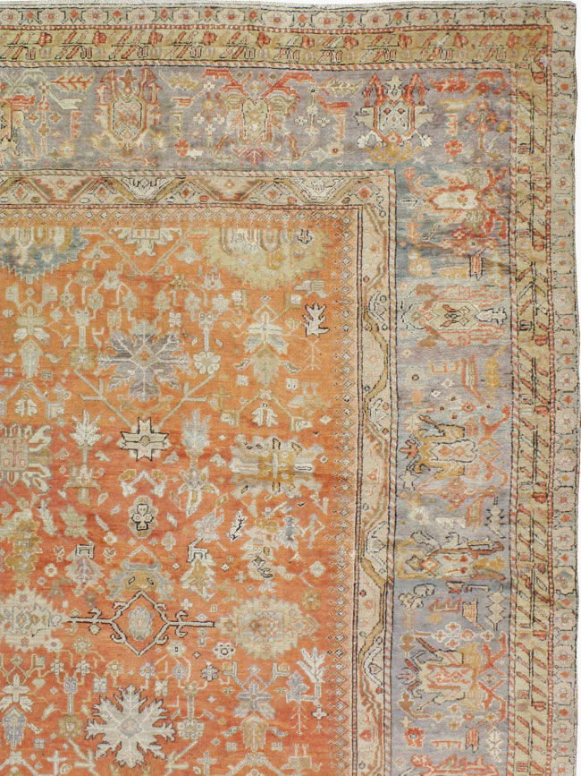 Antique Turkish Ghiordes Carpet, No.23192 - Staging