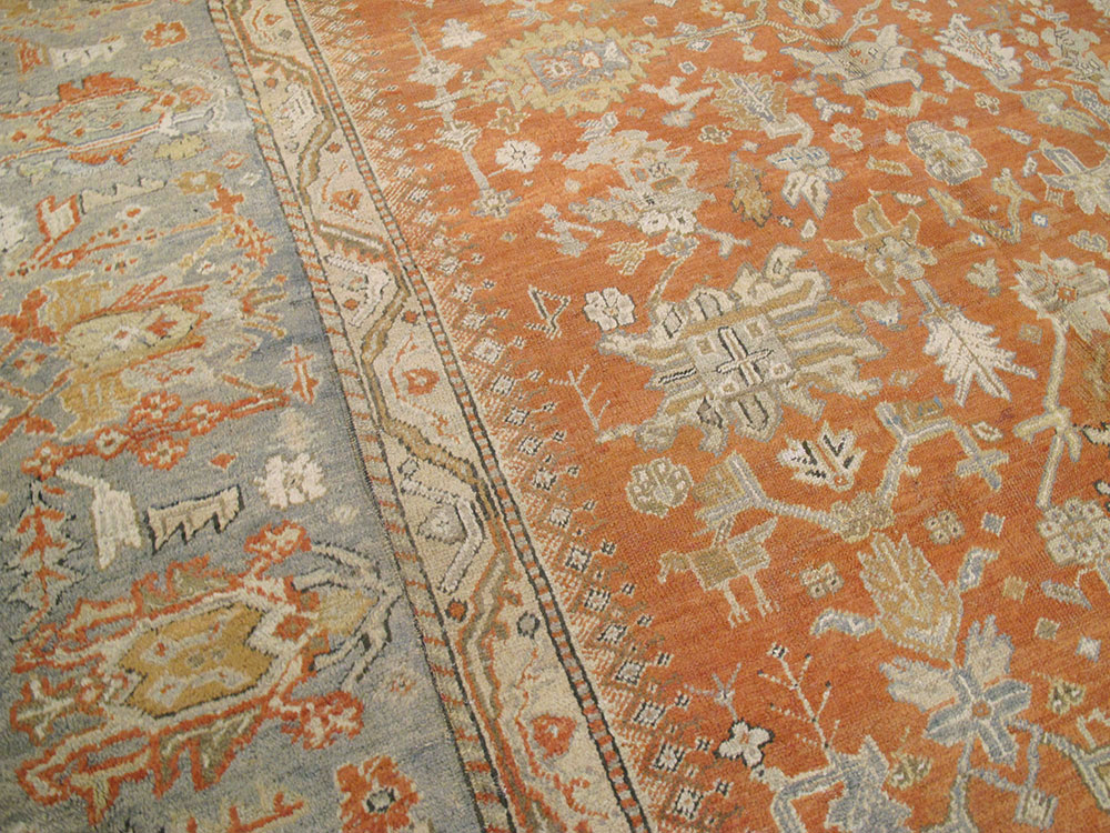 Antique Turkish Ghiordes Carpet, No.23192 - Staging