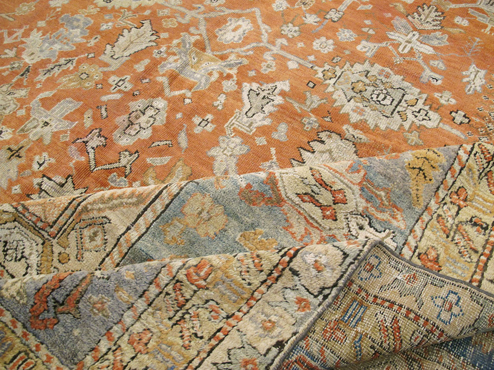 Antique Turkish Ghiordes Carpet, No.23192 - Staging