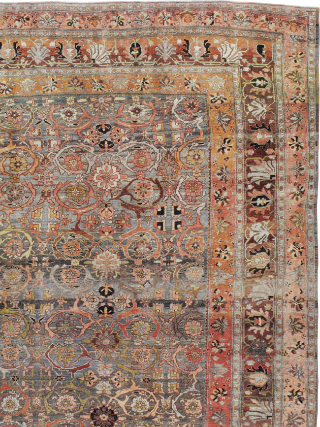 Antique Persian Bidjar Carpet, No.23196 - Staging