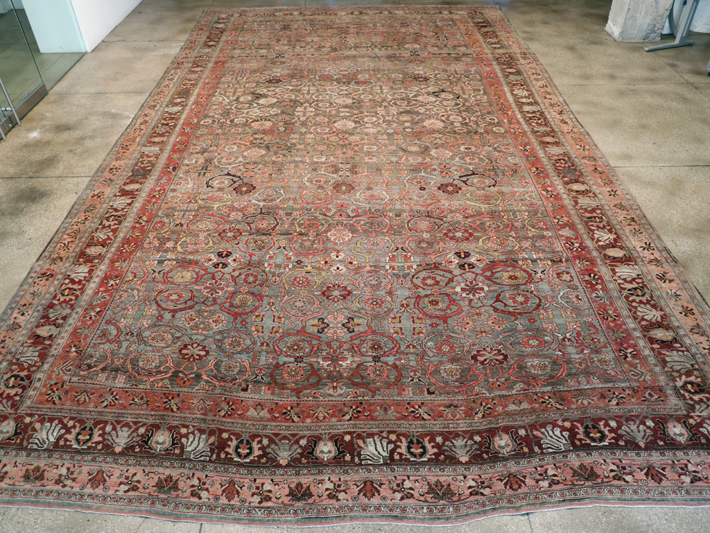 Antique Persian Bidjar Carpet, No.23196 - Staging