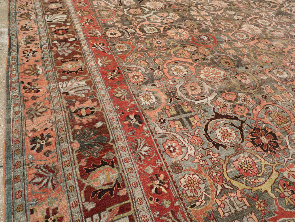 Antique Persian Bidjar Carpet, No.23196 - Staging
