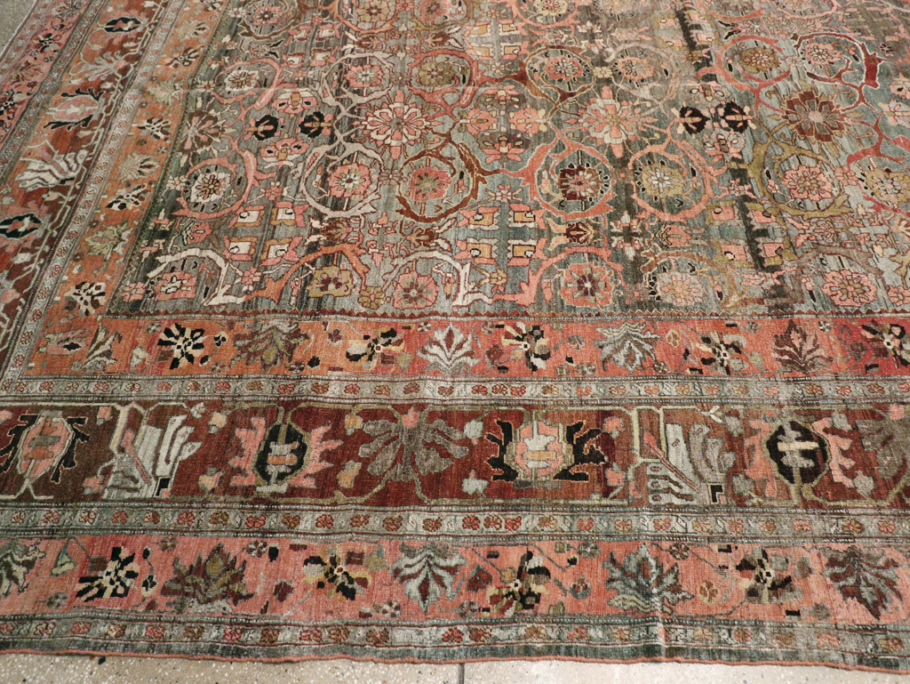 Antique Persian Bidjar Carpet, No.23196 - Staging