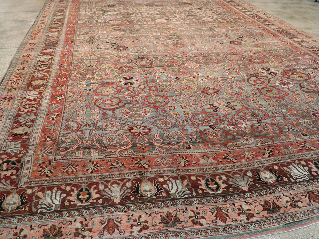 Antique Persian Bidjar Carpet, No.23196 - Staging