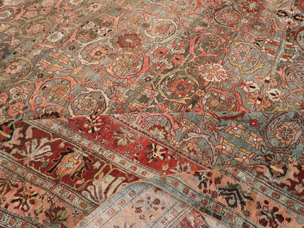 Antique Persian Bidjar Carpet, No.23196 - Staging