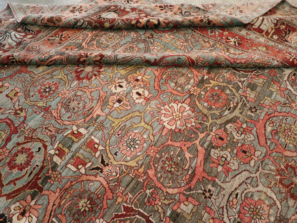Antique Persian Bidjar Carpet, No.23196 - Staging