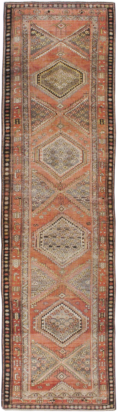 Antique Persian Bidjar Runner, No.23206 - Staging