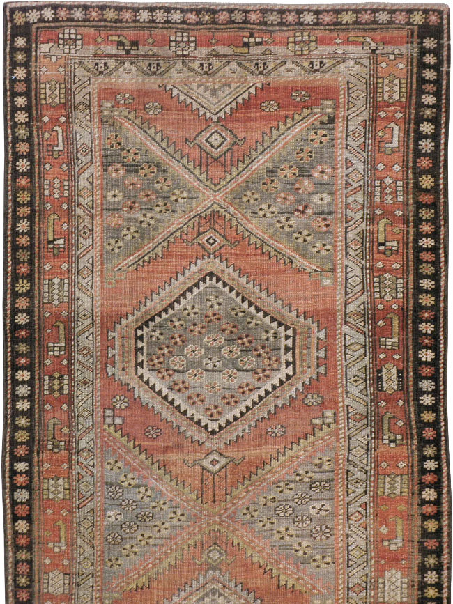 Antique Persian Bidjar Runner, No.23206 - Staging