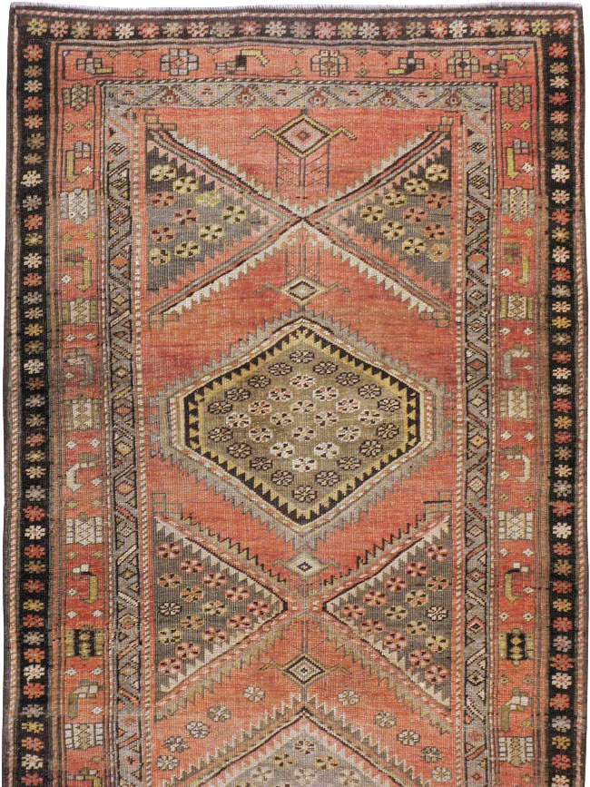 Antique Persian Bidjar Runner, No.23206 - Staging