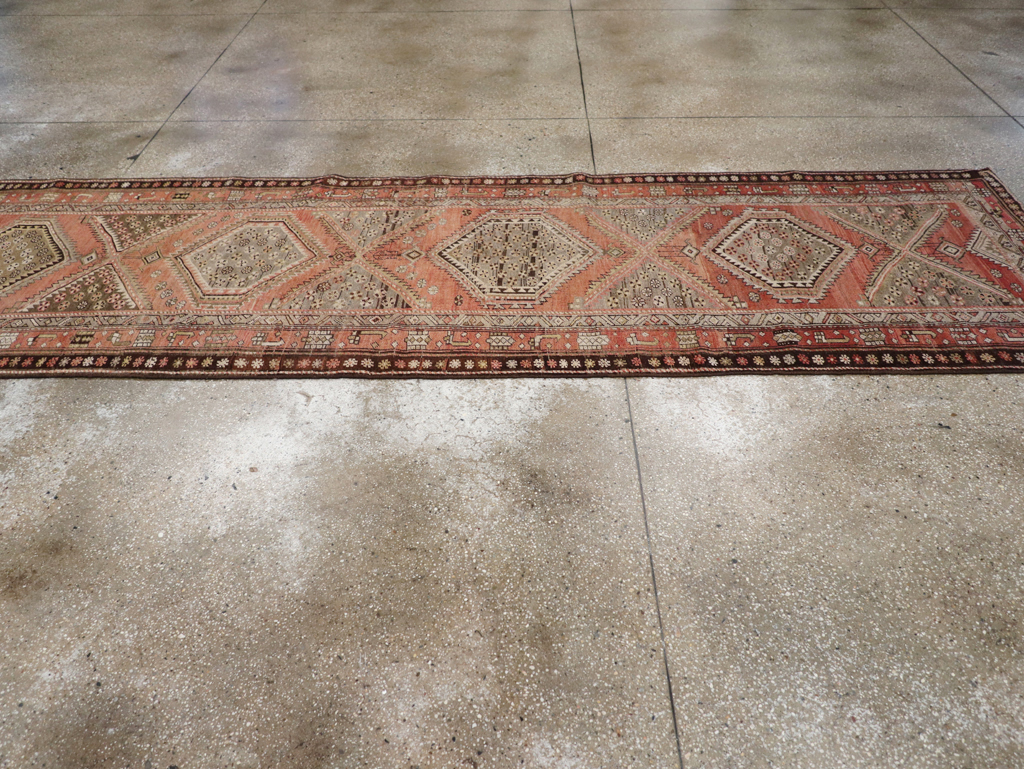 Antique Persian Bidjar Runner, No.23206 - Staging