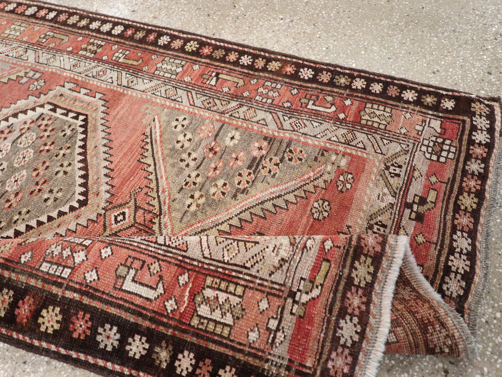 Antique Persian Bidjar Runner, No.23206 - Staging
