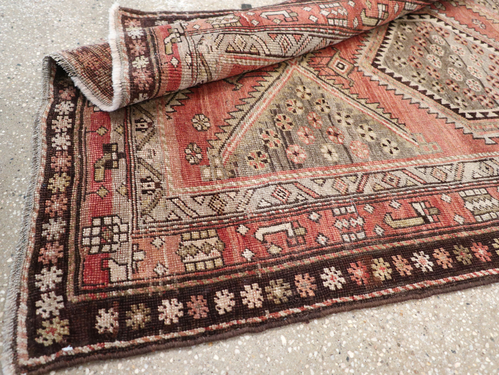 Antique Persian Bidjar Runner, No.23206 - Staging