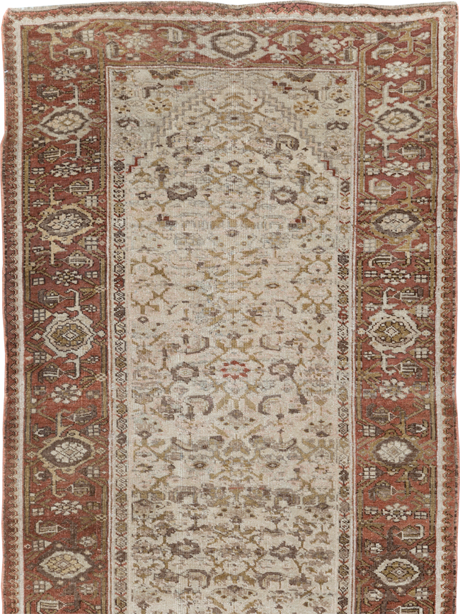 Antique Persian Bidjar Long Runner, No.23207 - Staging