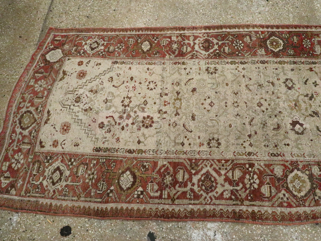 Antique Persian Bidjar Long Runner, No.23207 - Staging