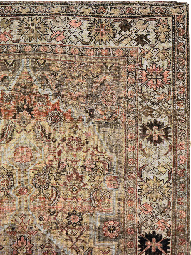 Antique Persian Bidjar Rug, No.23211 - Staging