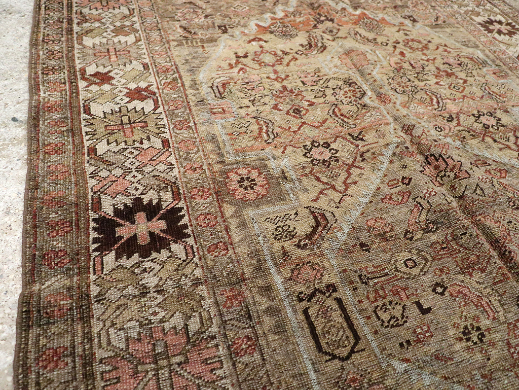 Antique Persian Bidjar Rug, No.23211 - Staging