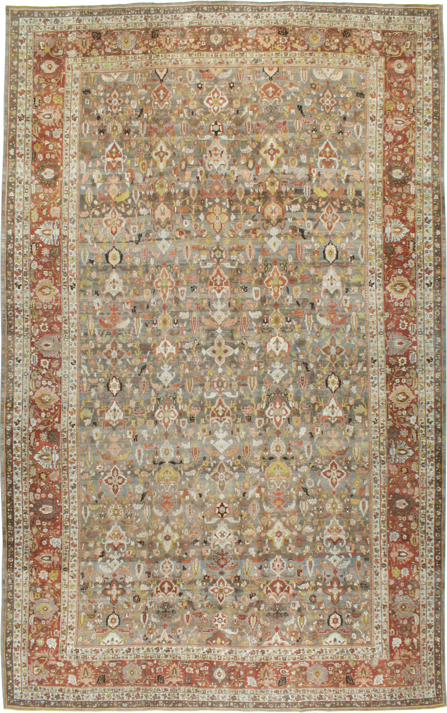 Antique Persian Bidjar Carpet, No.23213 - Staging