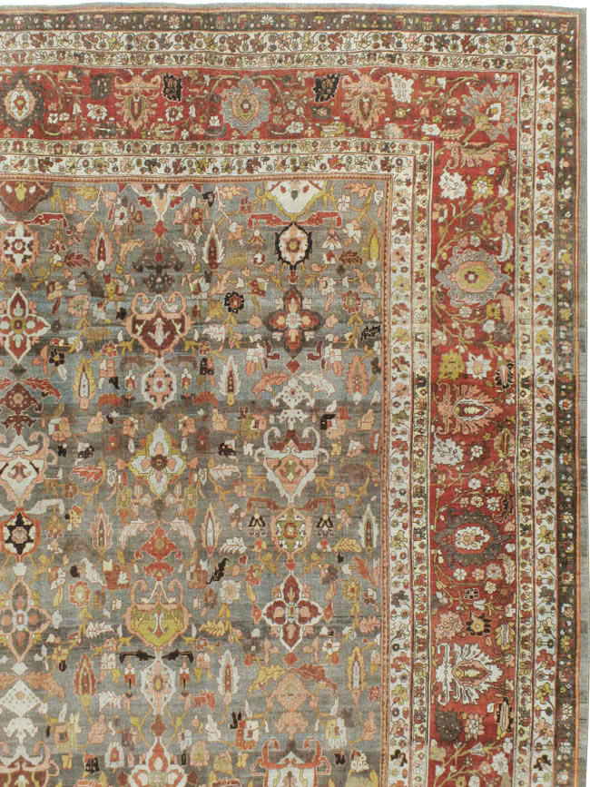 Antique Persian Bidjar Carpet, No.23213 - Staging
