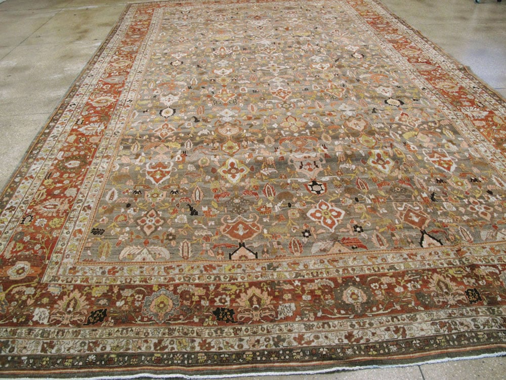 Antique Persian Bidjar Carpet, No.23213 - Staging