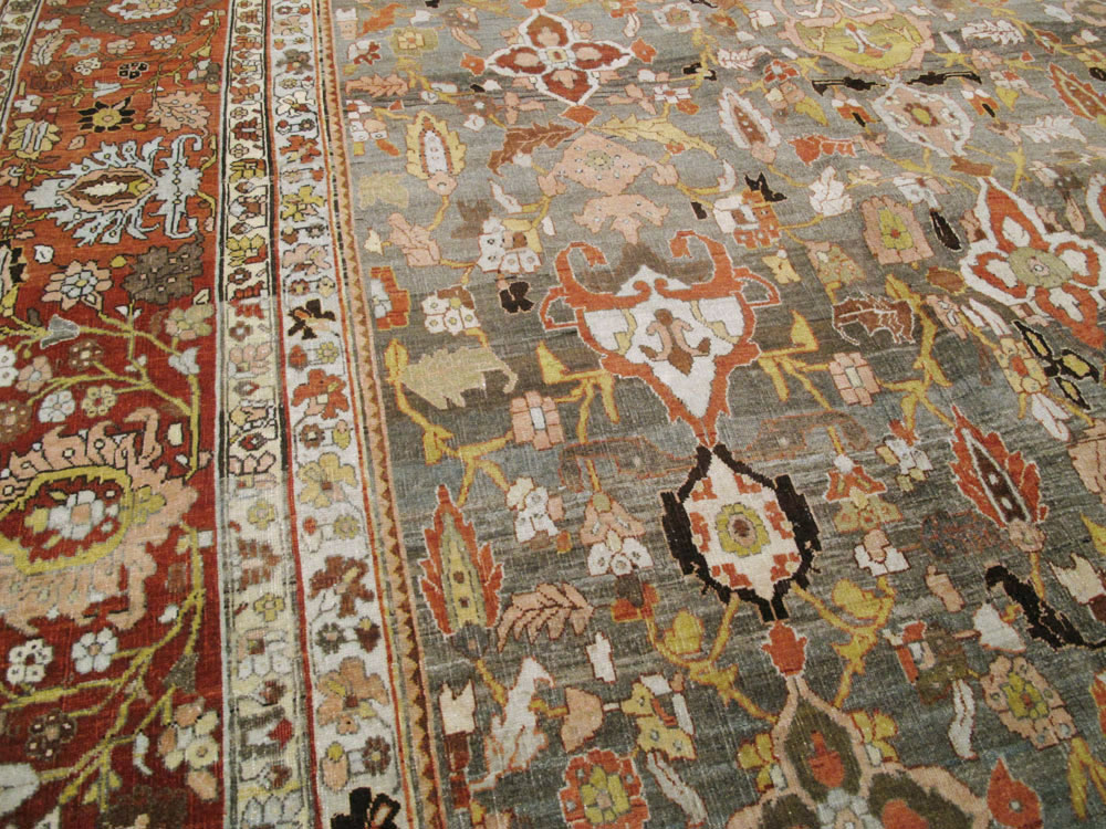 Antique Persian Bidjar Carpet, No.23213 - Staging
