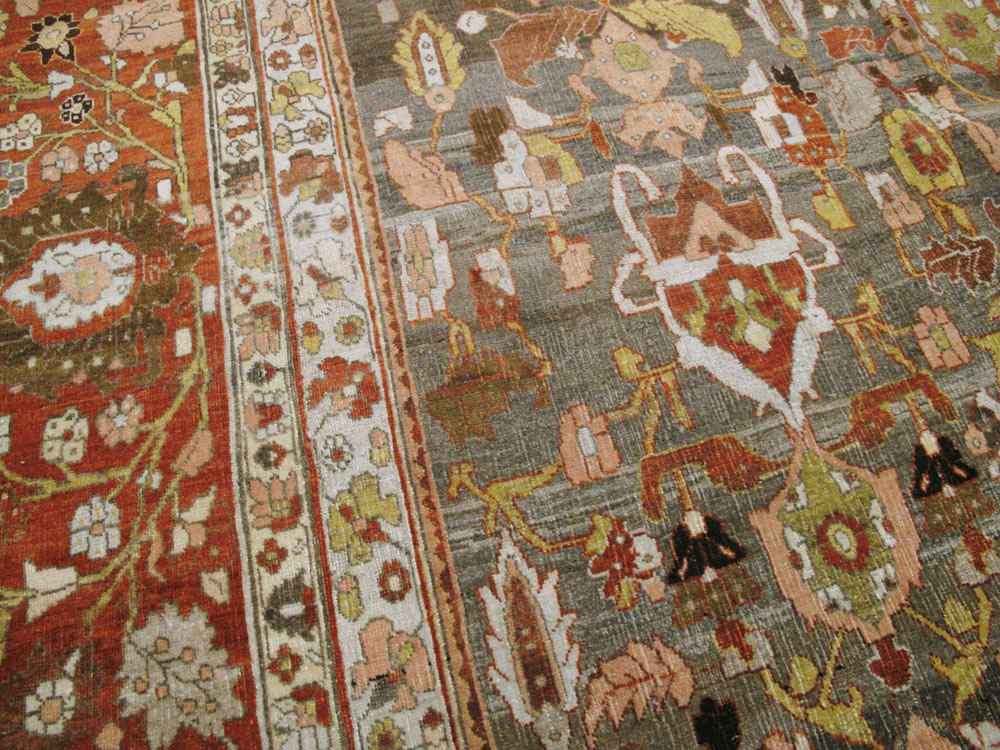 Antique Persian Bidjar Carpet, No.23213 - Staging