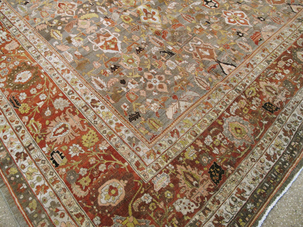 Antique Persian Bidjar Carpet, No.23213 - Staging