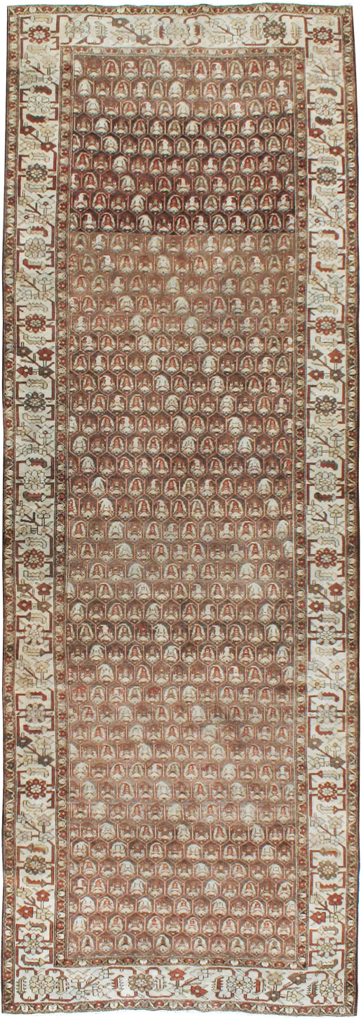 Vintage Persian Malayer Gallery Carpet, No.23217 - Staging