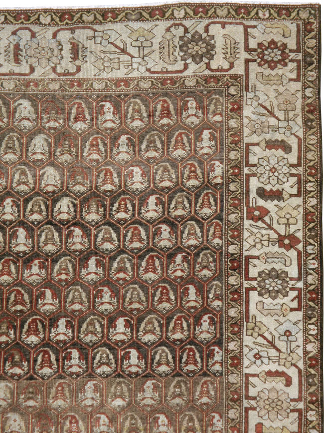 Vintage Persian Malayer Gallery Carpet, No.23217 - Staging