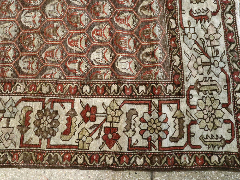 Vintage Persian Malayer Gallery Carpet, No.23217 - Staging