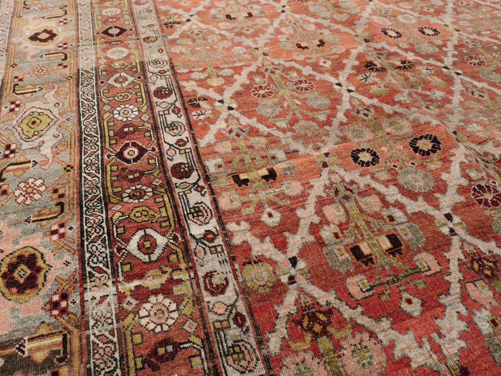 Antique Persian Bidjar Carpet, No.23226 - Staging
