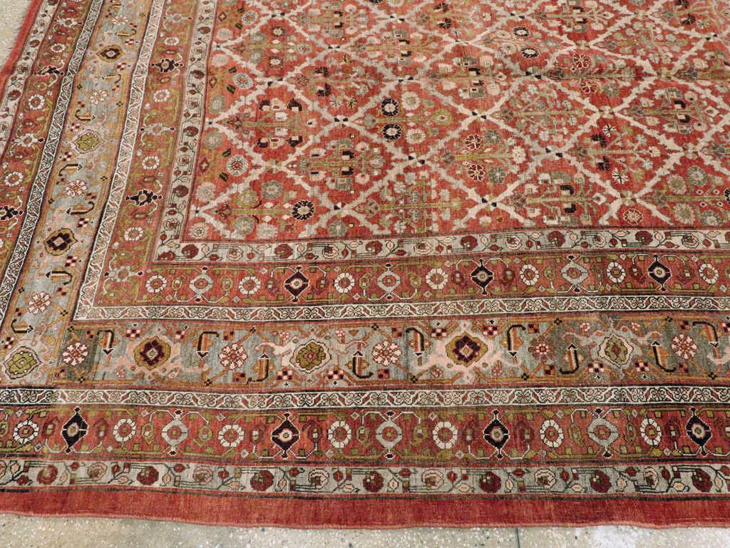 Antique Persian Bidjar Carpet, No.23226 - Staging