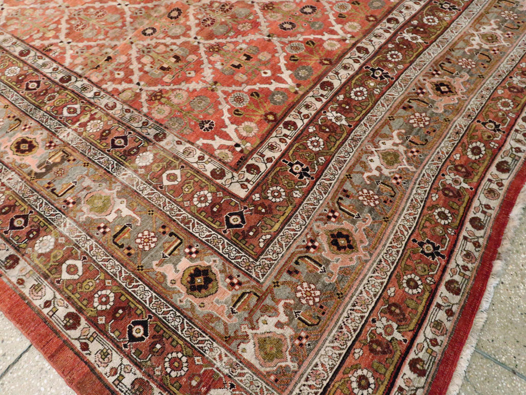 Antique Persian Bidjar Carpet, No.23226 - Staging
