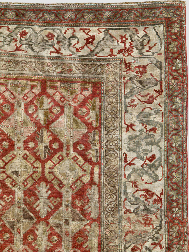 Antique Persian Bidjar Rug, No.23228 - Staging