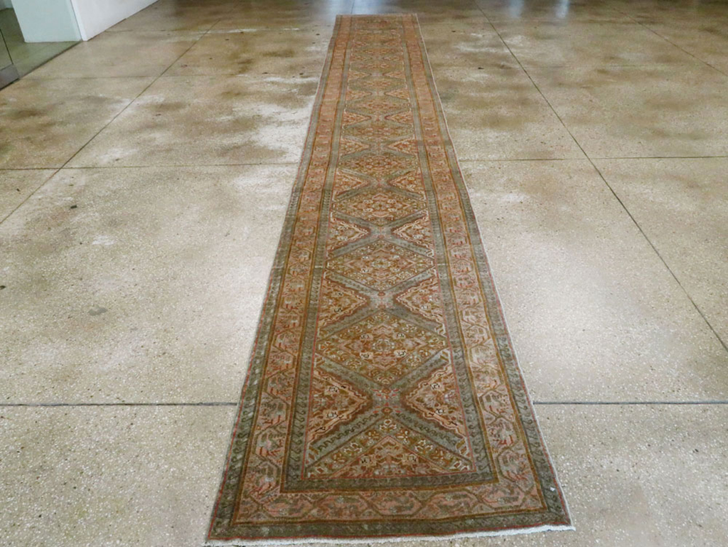 Vintage Persian Malayer Runner, No.23234 - Staging