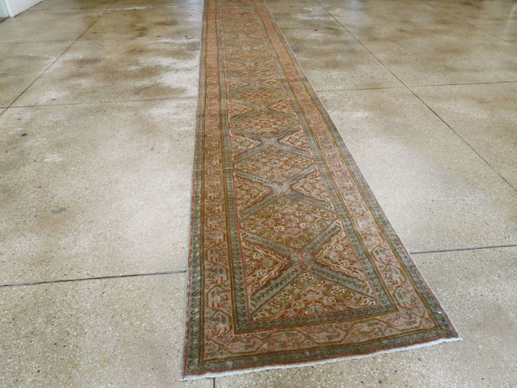 Vintage Persian Malayer Runner, No.23234 - Staging