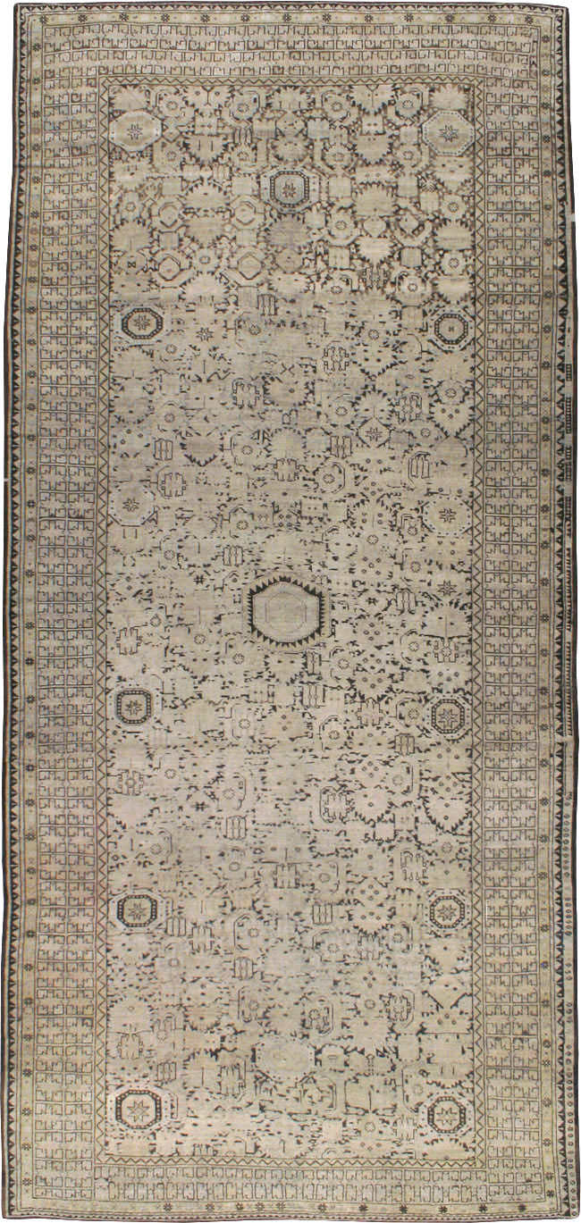 Antique Afghan Beshir Carpet, No.23236 - Staging