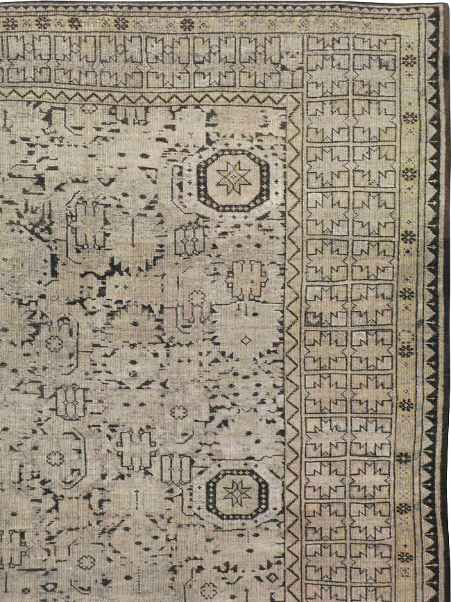 Antique Afghan Beshir Carpet, No.23236 - Staging