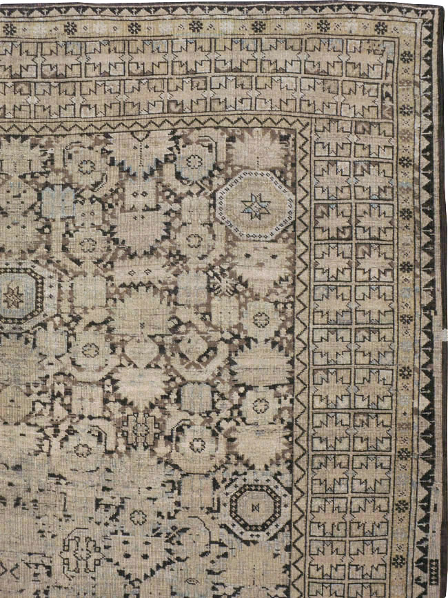Antique Afghan Beshir Carpet, No.23236 - Staging