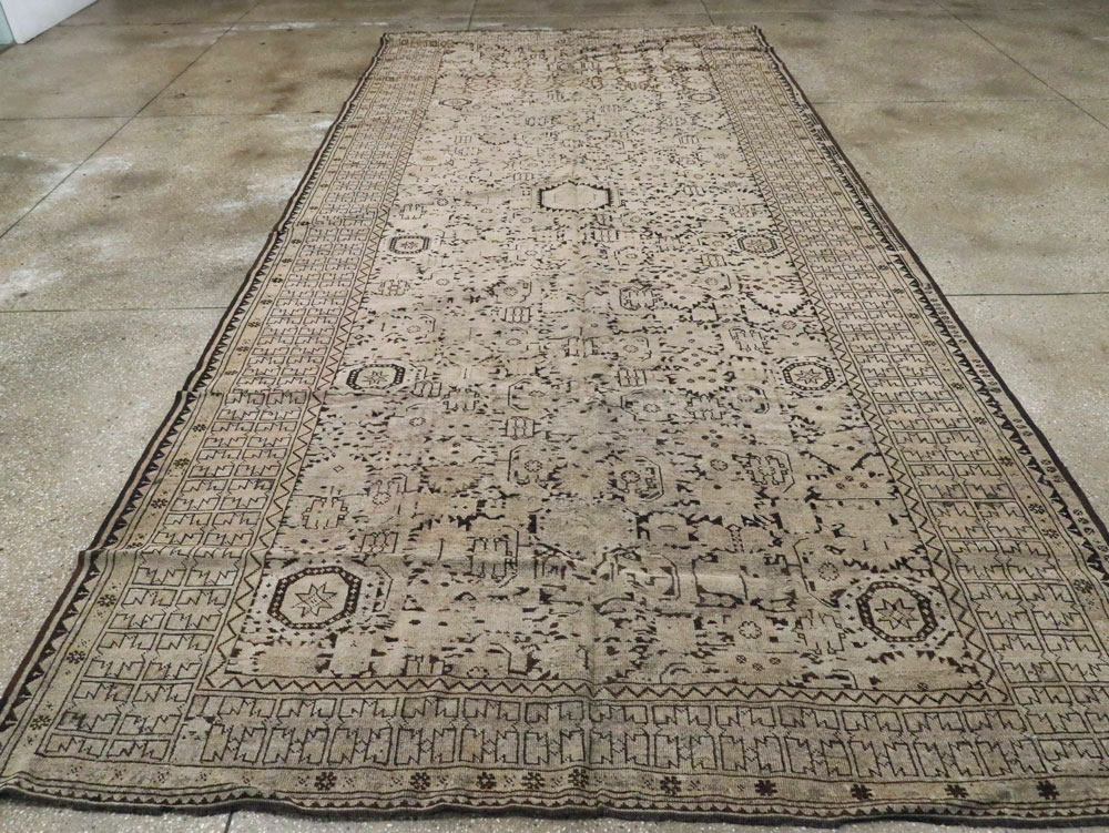 Antique Afghan Beshir Carpet, No.23236 - Staging