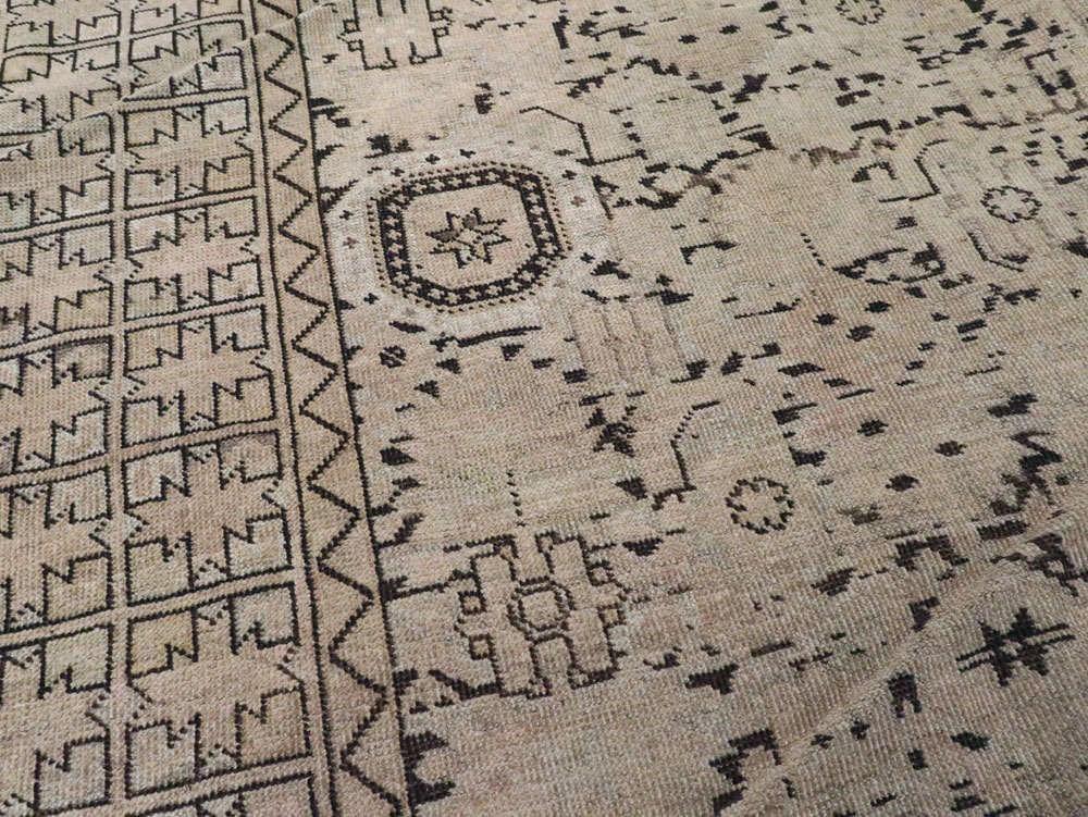 Antique Afghan Beshir Carpet, No.23236 - Staging